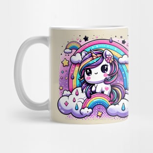 Enchanting Pastel Unicorn Rainbow Fantasy Mug